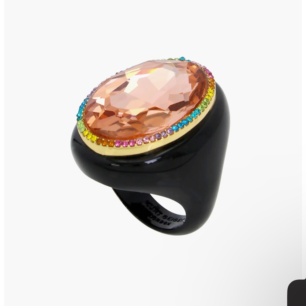 Kurt geiger crystal cocktail ring